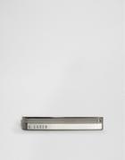 Ted Baker Stone Tie Slide In Gunmetal - Gray