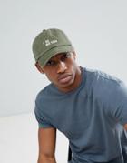 Jack & Jones Slogan Baseball Cap In Green - Green
