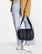 Weekday Nessa Recycled Padded Shoulder Bag In Black