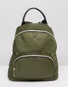 Qupid Backpack With Front Pocket - Green