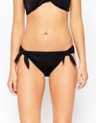 Marie Meili Malibu Tie Side Bikini Bottoms - Black