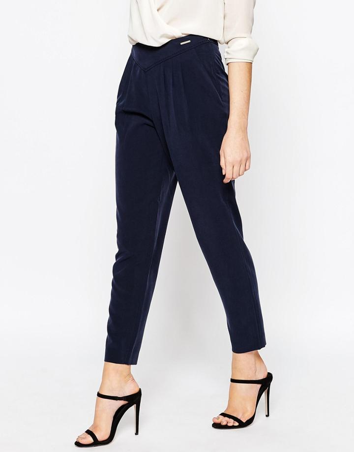 Ted Baker V Shape High Waisted Trouser - Navy