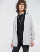 Asos Slim Fit Knitted Blazer In Gray - Gray