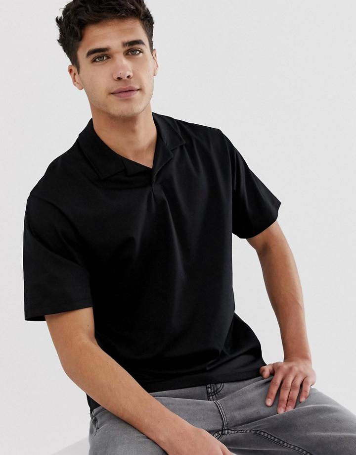 Jack & Jones Premium Revere Collar Polo-black