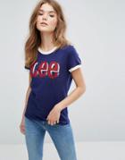 Lee Retro Logo T Shirt - Blue