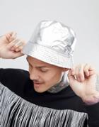 Asos Design Festival Reversible Bucket Hat In Purple Space Design - Multi
