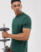 Asos 4505 Training T-shirt With Quick Dry In Green - Green
