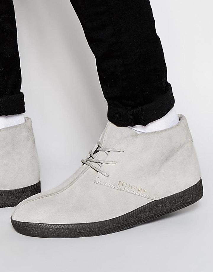 Religion Suede Chukka Sneakers - Gray