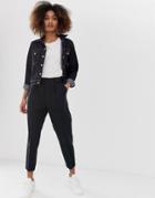Asos Design Tailored Smart Tapered Pants - Black