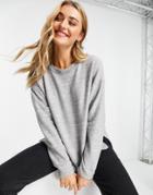 Stradivarius Supersoft Sweater In Gray Heather-grey