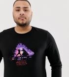 Asos Design Plus Star Wars Long Sleeve T-shirt - Black