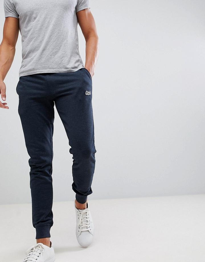Jack And Jones Joggers In Navy - Navy