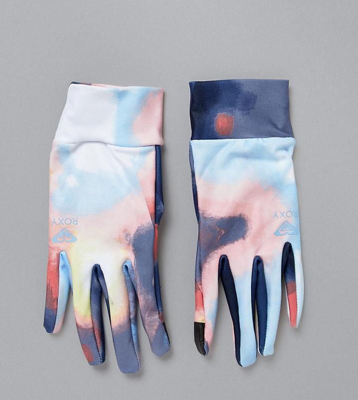 Roxy Liner Gloves In Multi Print - Multi