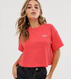 Reebok Cropped Red T-shirt Exclusive To Asos