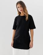 New Look Oversized Boyfriend Tee In Black - Black