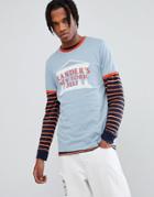 Asos T-shirt With New York Deli Print - Blue