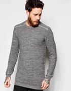 Only & Sons Oversized Knitted Jumper - Light Gray Marl