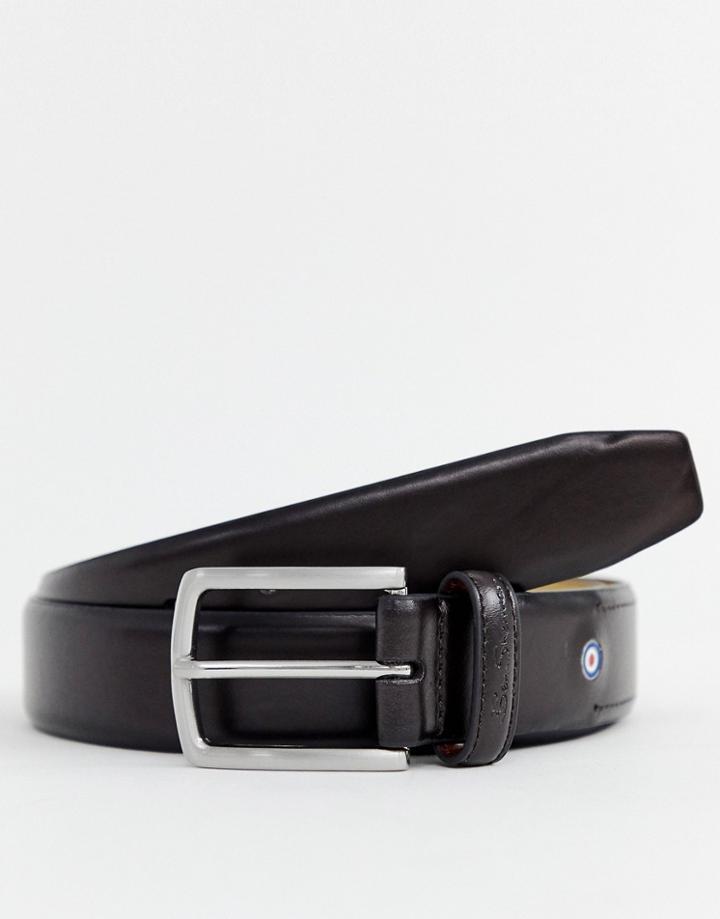 Ben Sherman Target Logo Belt In Brown - Brown