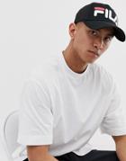 Fila Sykes Mesh Back Baseball Cap With Logo In Black - Black