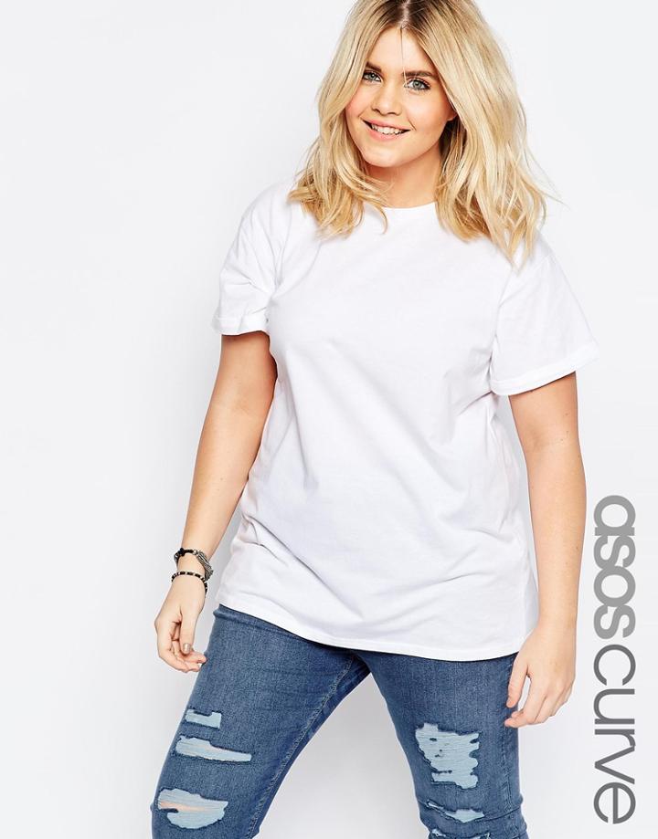 Asos Curve The Ultimate Easy T-shirt - White