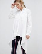Mango Oversized Shirt - White