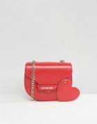 Love Moschino Heart Detail Shoulder Bag - Red