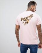Abuze Ldn Leopard Wasp Back Print T-shirt - Pink