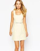 Oasis Jaquard Prom Dress - Ivory