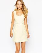 Oasis Jaquard Prom Dress - Ivory