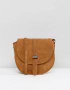 Reclaimed Vintage Inspired Suede Saddle Bag - Multi