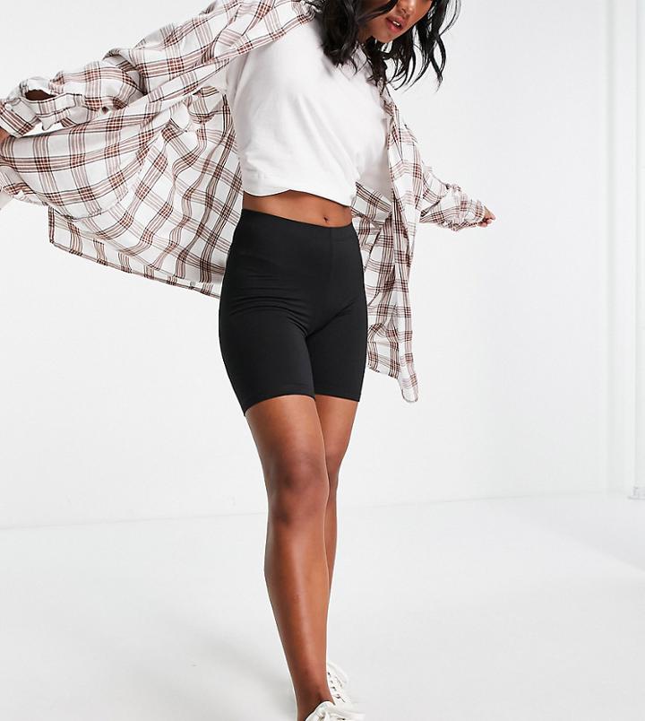 Brave Soul Petite Sindy Legging Shorts-black