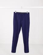 Jack & Jones Premium Skinny Suit Pants In Blue-blues