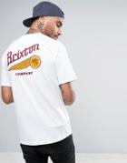 Brixton T-shirt With Back Print - White