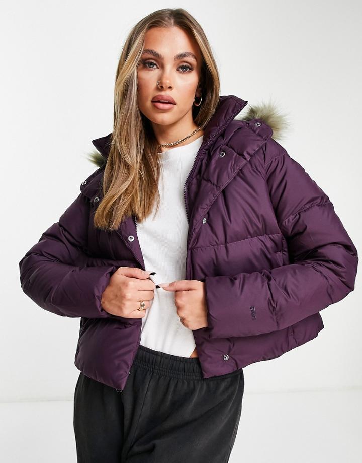 The North Face Dealio Down Jacket In Purple-red