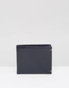 Ted Baker Wallet In Leather With Contrast - Navy