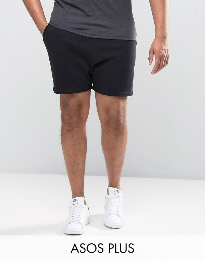 Asos Plus Runner Short In Black - Black