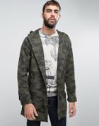Only & Sons Camo Parka - Green
