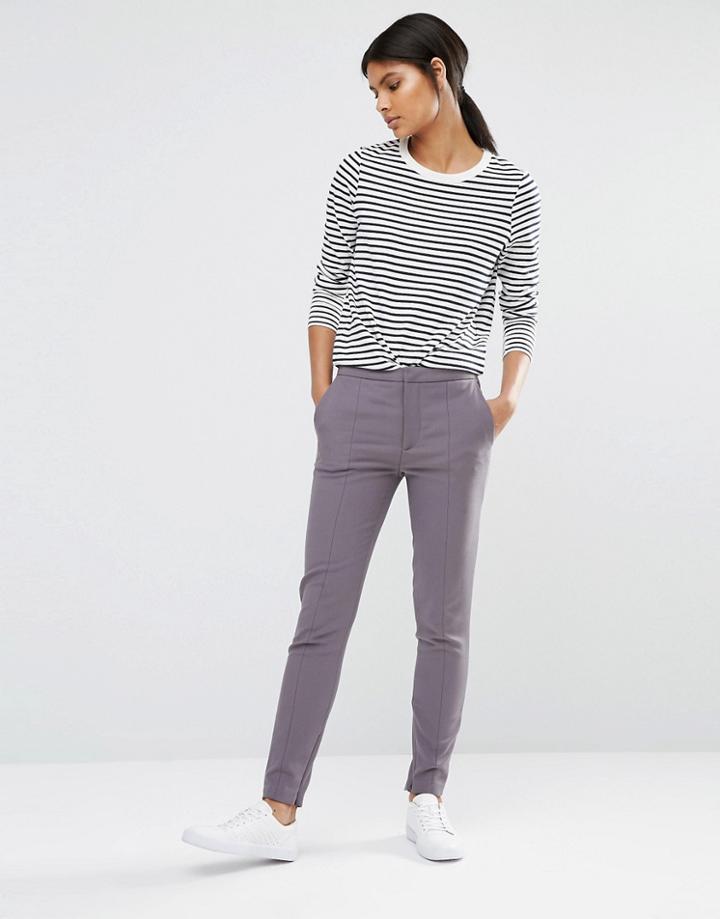 Selected Muse Skinny Pants In Tower Gray - Tower Gray