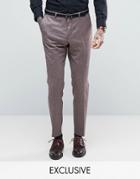 Heart & Dagger Skinny Pants In Tweed - Red