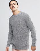 Weekday Ralph Melange Knit Sweater - Black