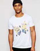 Asos T-shirt With Minion Print - White