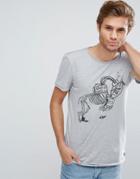 Blend Dinosaur T-shirt - Gray