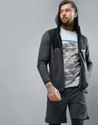 Jack & Jones Tech Hooded Track Jacket With Panel Detail - Gray