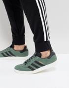 Adidas Originals Gazelle Sneakers In Green Bz0033 - Green