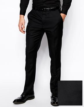 Asos Skinny Fit Tuxedo Pants - Black