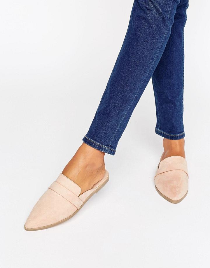 Asos Maggie Flat Mules - Beige