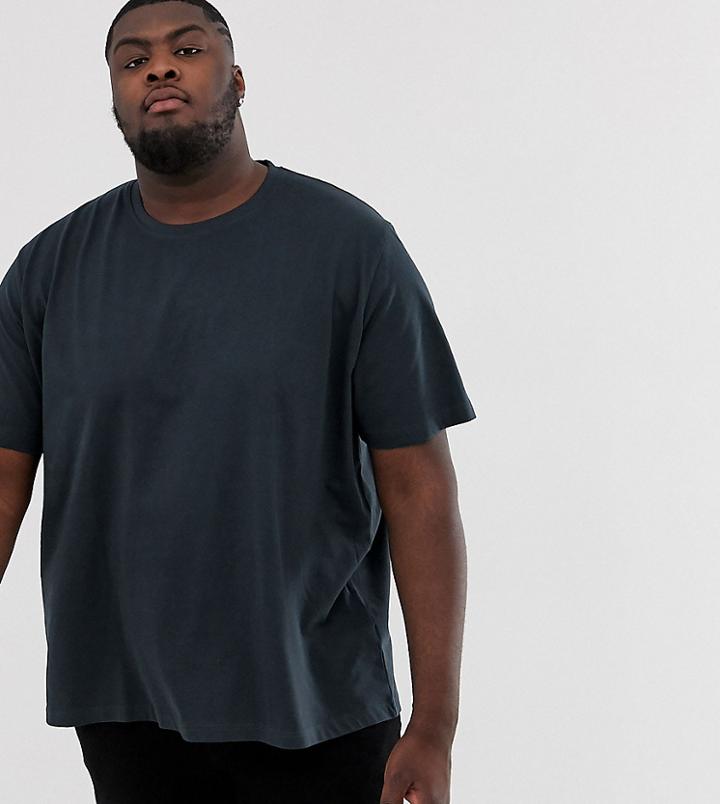 Jacamo Crew Neck T-shirt In Navy