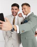 Harry Brown Slim Fit Wedding Tweed Suit Vest-neutral