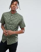 Dead Vintage Feather Print Shirt - Green