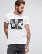 Boss Orange By Hugo Boss Taboo Tattoo Hand Print T-shirt In White - White